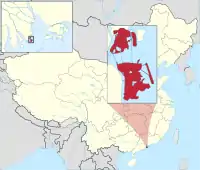 Carte de localisation de Macao en Chine.