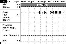 MacDraw exécuté sur Mac OS "Classic"