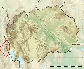 Carte de localisation de la Jablanica en Macédoine.