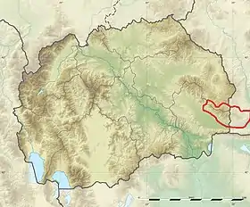 Carte de localisation de l'Ograjden en Macédoine.