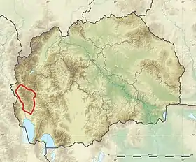 Carte de localisation du Stogovo en Macédoine.