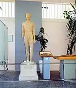 Le kouros d'Europós, exposé au musée archéologique de Kilkís.