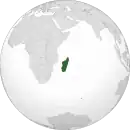 Localisation de Madagascar