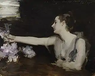 Madame Gautreau porte un toast, 1882-1883John Singer SargentMusée Isabella-Stewart-Gardner, Boston