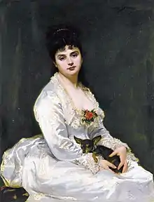Sa mère à son remariage avec Fouquier, 1876