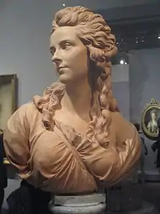 Madame Vigée Le Brun (1785), terre cuite, Paris, musée du Louvre.