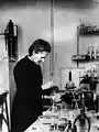 Marie Curie au travail