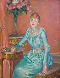Portrait de femme par Renoir