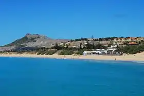 Vue partielle de la plage de Porto Santo.