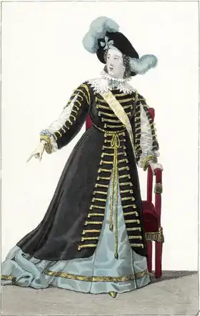 Mademoiselle George dans le rôle de Christine de Suède.