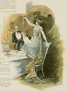 Illustration pour Mademoiselle Michu d'Édouard Cadol (Le Figaro illustré, septembre 1892).
