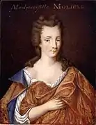 École française du XVIIe siècle, Portrait de Mademoiselle Molière (Armande Béjart).