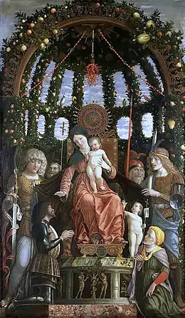 La Vierge de la Victoire, v. 1496, tempera sur toile, musée du Louvre.