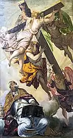 Saint Pierre et l'apparition de la croix Tintoretto.