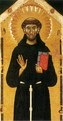 Maître du Crucifix no 434 et Maître de Santa Maria Primerana,Saint François et huit scènes de sa vie, Pistoia, Museo civico