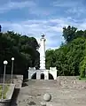 Le monument aux droits de Magdebourg d'Andreï Melenski (1802) à Kiev aujourd'hui