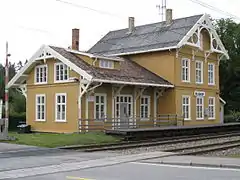 La gare de Magnor.