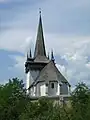 Église réformée hongroise de Văleni (ro) (Magyarvalkó) en pays de Călata (Kalotaszeg).