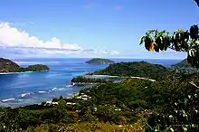 vue de l'île de Mahé.