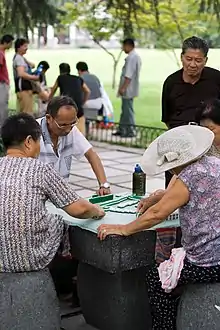 Description de l'image Mahjong in Hangzhou.jpg.