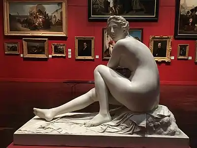 Johann Dominik Mahlknecht, Vénus sortant du bain, Salon de 1831, marbre.