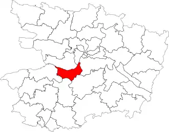 Carte du canton en 2014.