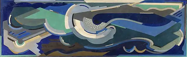 A Composition - Sea Rhythm, 44 × 144 cm