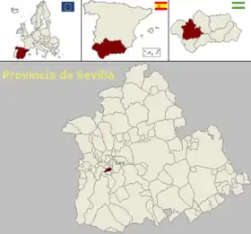 Localisation de Mairena del Aljarafe