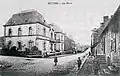 La mairie de Retiers au début du XXe siècle (carte postale).