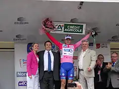 Arnaud Démare est premier du classement général.