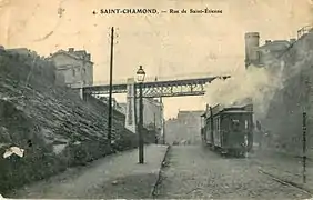 Tramway à vapeur à Saint-Chamond