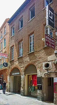Maison d'Auger Ferrier rue Saint-Rome à Toulouse.