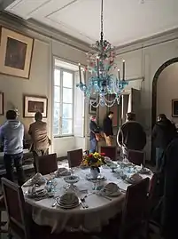 La salle à manger.