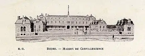 Maison de convalescence avant démolition.