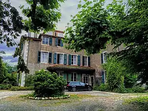 La maison de maître «Île Calvin», à Pregny, où vécut Georges de Traz de 1906 à 1920.