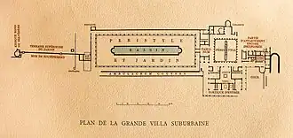 Carte de la villa des Papyrus.