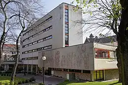 Maison du Mexique dans la Cité internationale universitaire de Paris (9c, boulevard Jourdan).