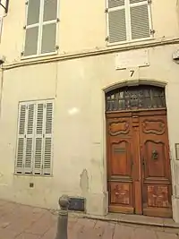 Maison natale d'Honoré Charles Reille à Antibes