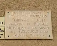 La plaque.