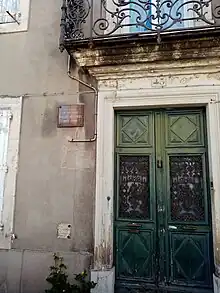 Maison natale au XIXe siècle de la poétesse Doëtte Angliviel à Castres.