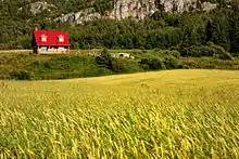 Une maison rouge à Saint-André-de-Kamouraska