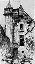 Vitré: maison rue d'En-Bas vers 1900