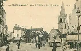 Maisons-Alfort: Place de l’Église et rue Victor-Hugo