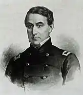 Portrait du major Robert Anderson dirigeant Fort Sumter pour l'Union.