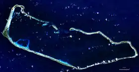 Vue satellite de Majuro.