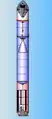 Première hypothèse de restitution du missile en coupe de 2005.