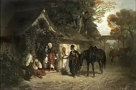 Le retour sans le maître, 1868