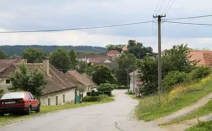 Malý Bor : rue principale.