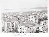 Malabar Hill depuis St. Xavier, fin des années 1860