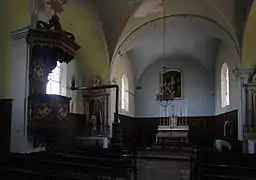 Intérieur de l'église.